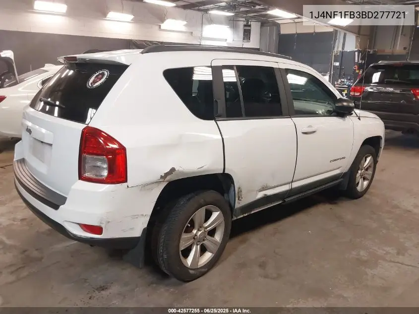2011 Jeep Compass VIN: 1J4NF1FB3BD277721 Lot: 42577255
