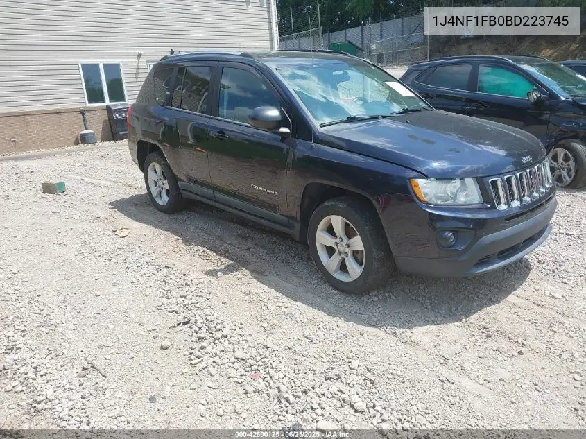 2011 Jeep Compass VIN: 1J4NF1FB0BD223745 Lot: 42600125