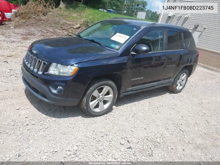 2011 Jeep Compass VIN: 1J4NF1FB0BD223745 Lot: 42600125