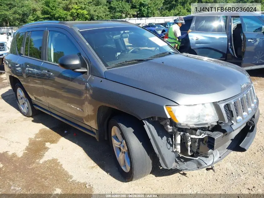 2011 Jeep Compass VIN: 1J4NT1FB6BD236024 Lot: 42601300