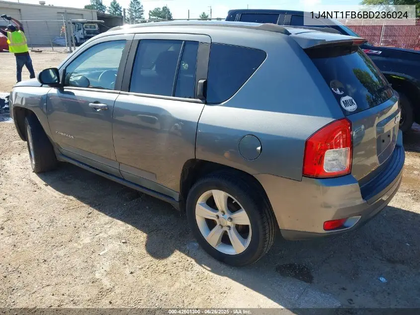2011 Jeep Compass VIN: 1J4NT1FB6BD236024 Lot: 42601300