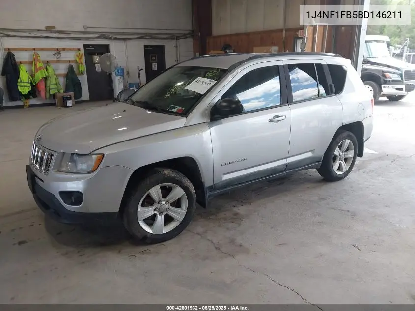 2011 Jeep Compass VIN: 1J4NF1FB5BD146211 Lot: 42601932