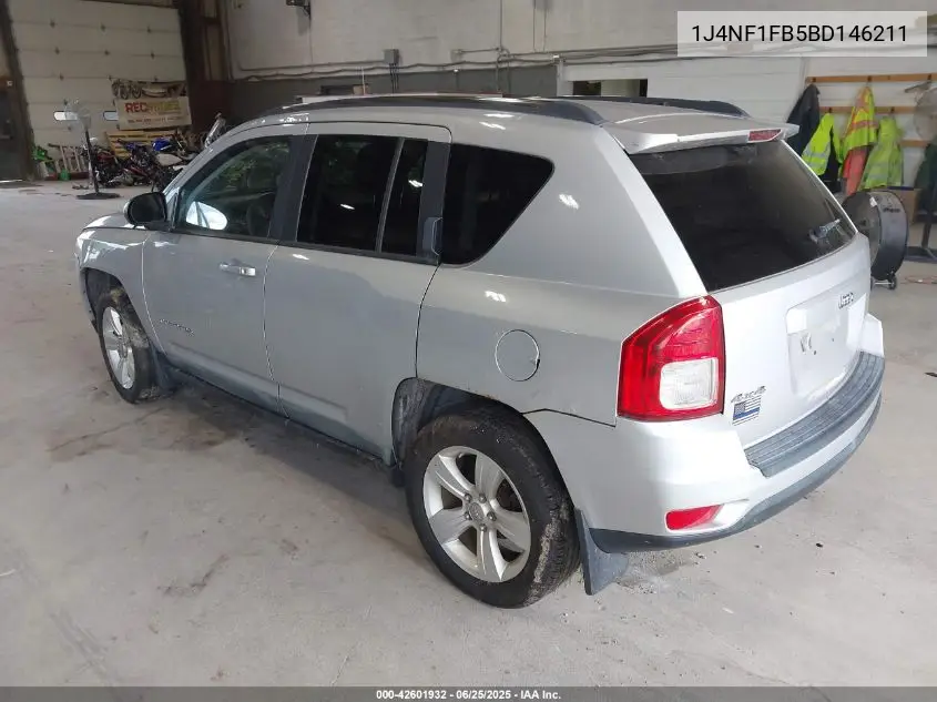 2011 Jeep Compass VIN: 1J4NF1FB5BD146211 Lot: 42601932