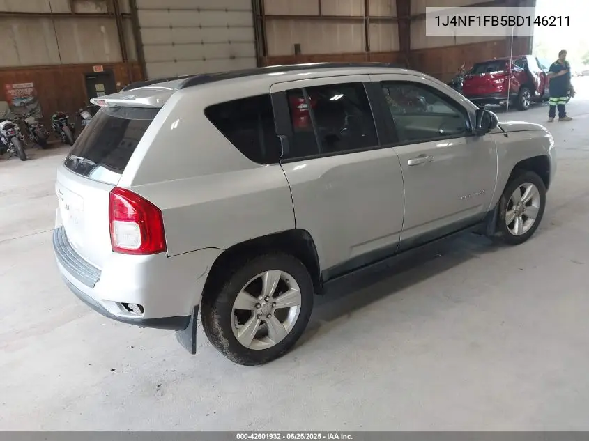 2011 Jeep Compass VIN: 1J4NF1FB5BD146211 Lot: 42601932