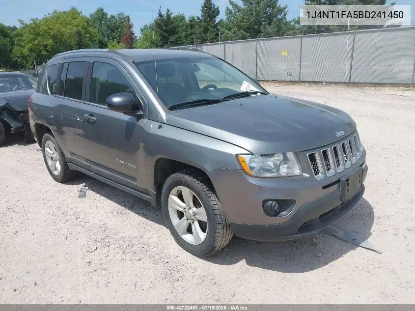 2011 Jeep Compass Sport VIN: 1J4NT1FA5BD241450 Lot: 42722493
