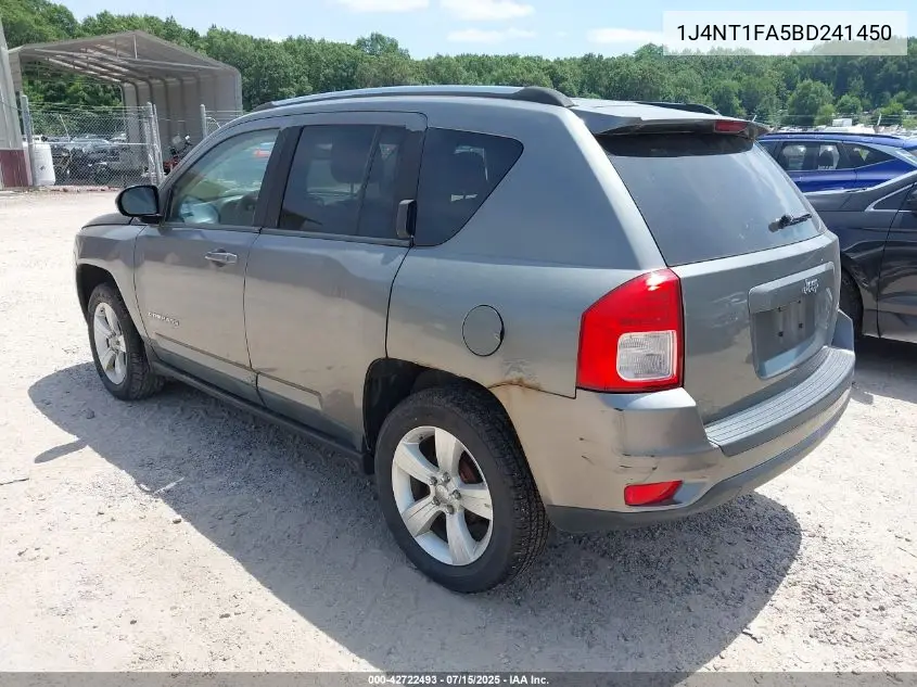 2011 Jeep Compass Sport VIN: 1J4NT1FA5BD241450 Lot: 42722493