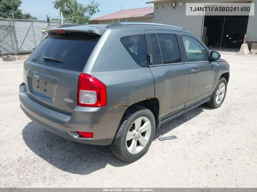 2011 Jeep Compass Sport VIN: 1J4NT1FA5BD241450 Lot: 42722493