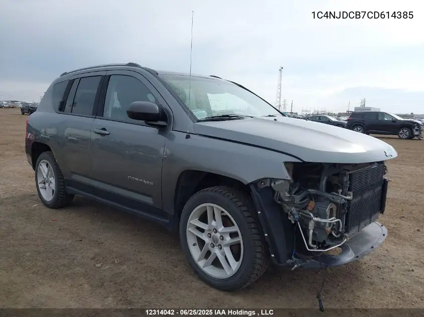 2012 Jeep Compass Limited VIN: 1C4NJDCB7CD614385 Lot: 12314042