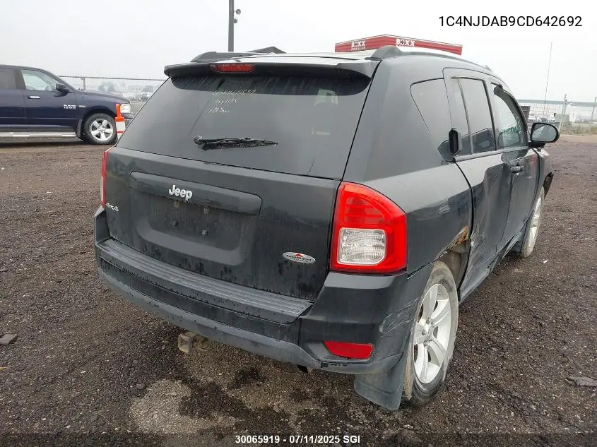 2012 Jeep Compass VIN: 1C4NJDAB9CD642692 Lot: 30065919