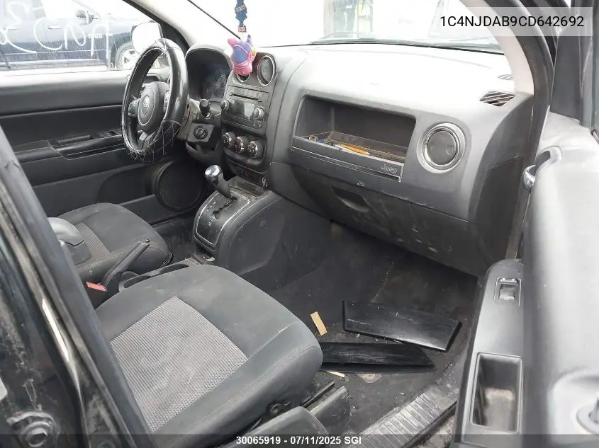 2012 Jeep Compass VIN: 1C4NJDAB9CD642692 Lot: 30065919