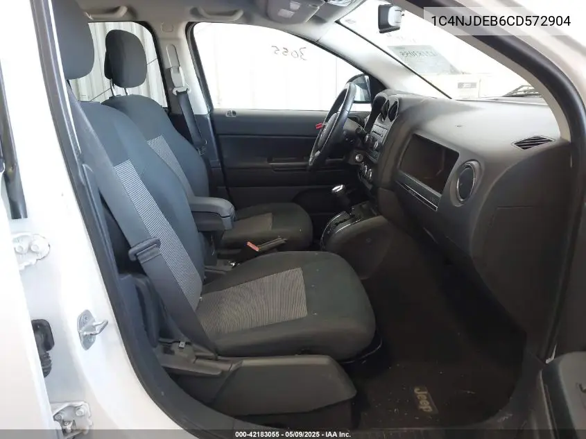 2012 Jeep Compass Latitude VIN: 1C4NJDEB6CD572904 Lot: 42183055