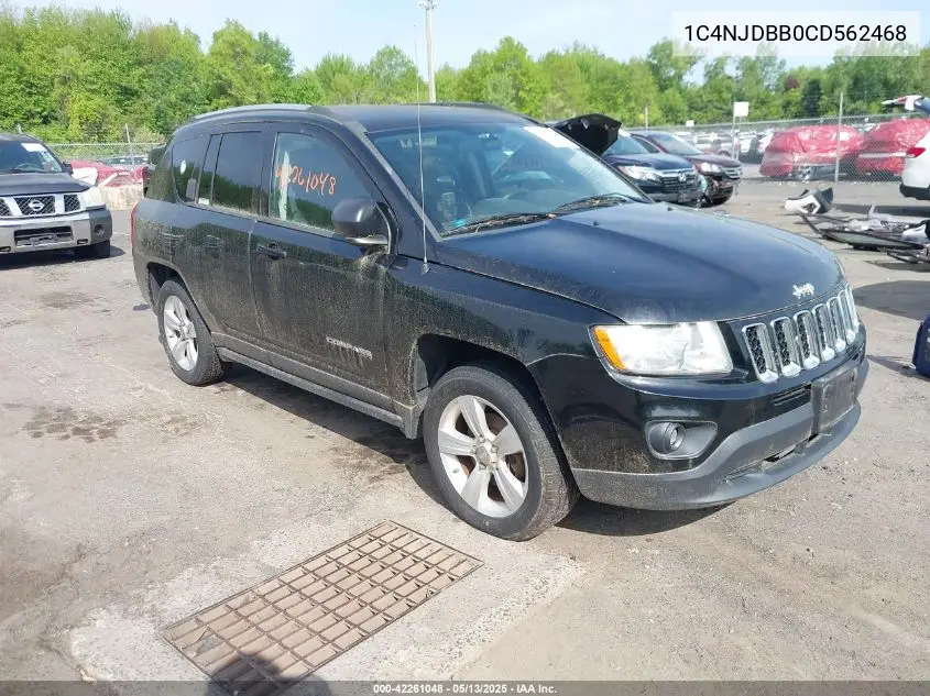2012 Jeep Compass Sport VIN: 1C4NJDBB0CD562468 Lot: 42261048