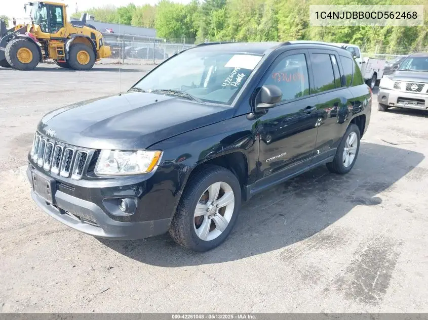 2012 Jeep Compass Sport VIN: 1C4NJDBB0CD562468 Lot: 42261048