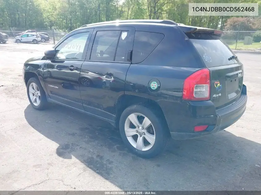 2012 Jeep Compass Sport VIN: 1C4NJDBB0CD562468 Lot: 42261048