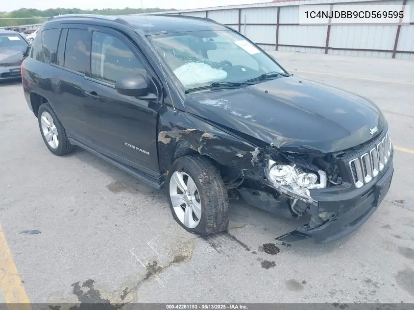 2012 Jeep Compass Sport VIN: 1C4NJDBB9CD569595 Lot: 42261153