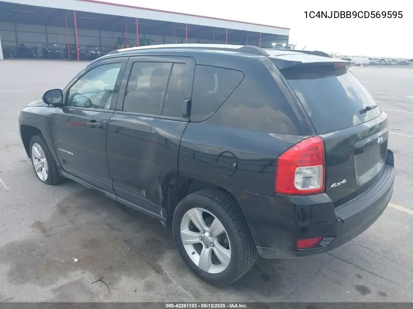2012 Jeep Compass Sport VIN: 1C4NJDBB9CD569595 Lot: 42261153