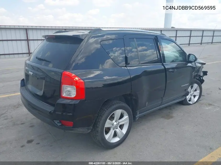 2012 Jeep Compass Sport VIN: 1C4NJDBB9CD569595 Lot: 42261153