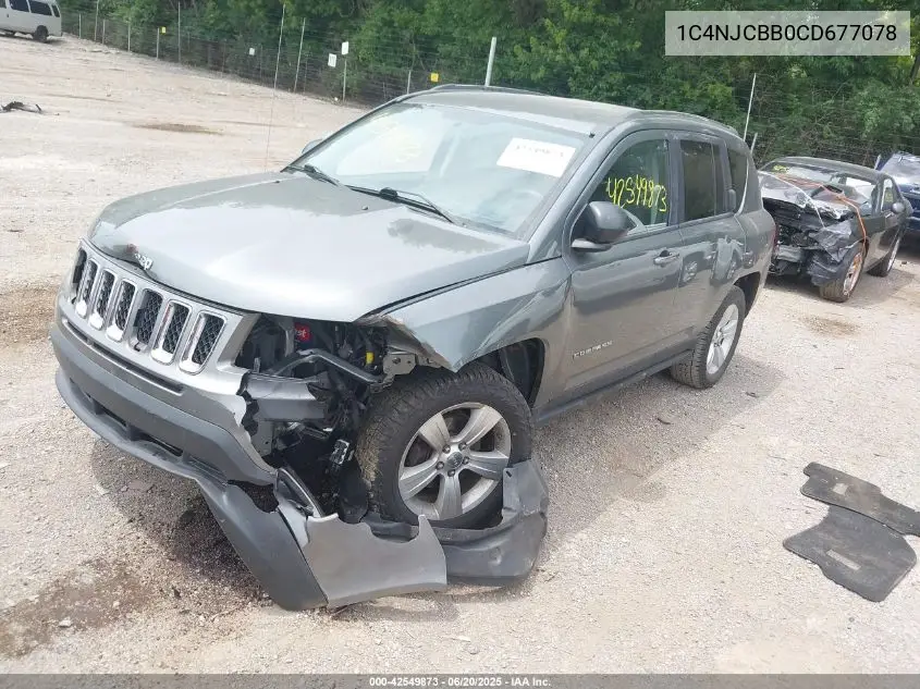 2012 Jeep Compass Sport VIN: 1C4NJCBB0CD677078 Lot: 42549873