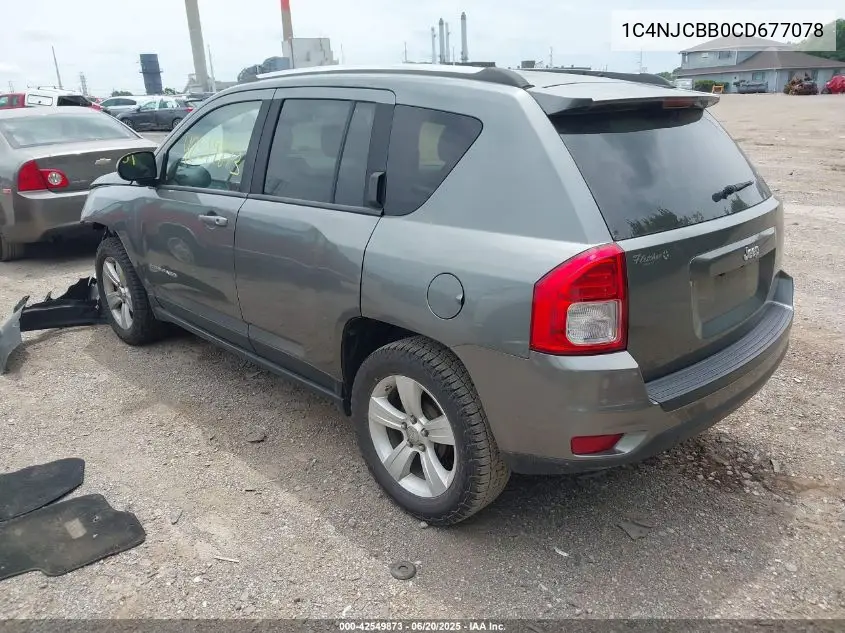 2012 Jeep Compass Sport VIN: 1C4NJCBB0CD677078 Lot: 42549873