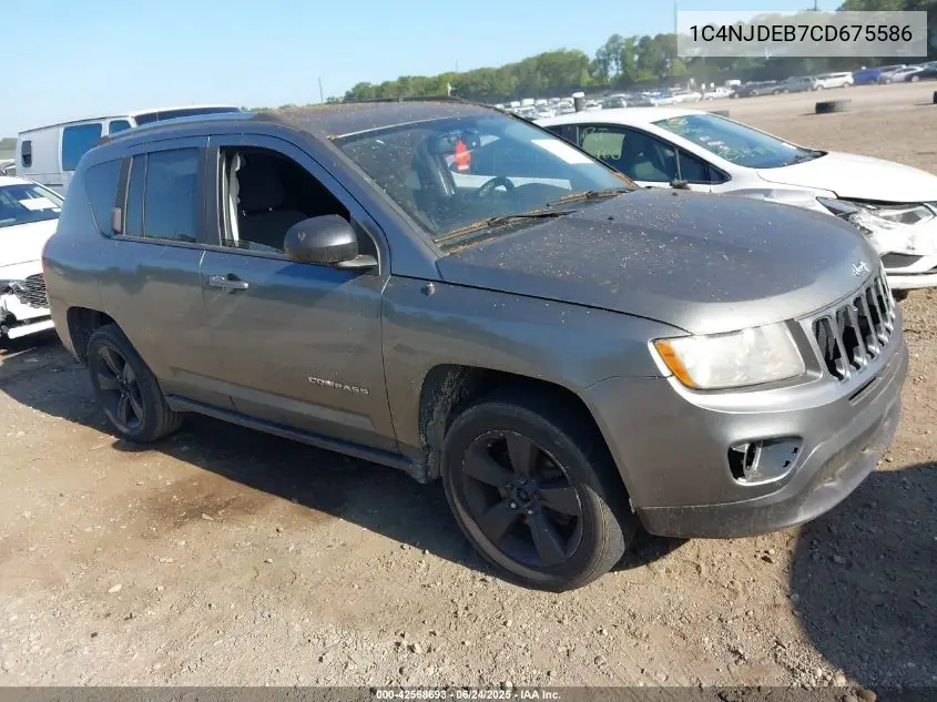 2012 Jeep Compass Latitude VIN: 1C4NJDEB7CD675586 Lot: 42568693