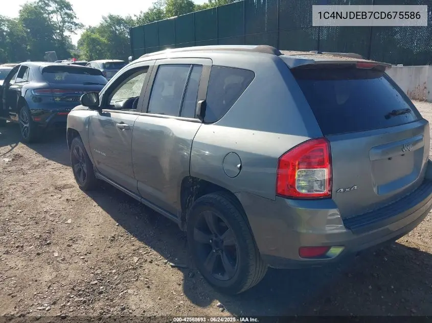 2012 Jeep Compass Latitude VIN: 1C4NJDEB7CD675586 Lot: 42568693