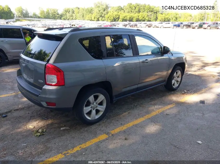 2012 Jeep Compass Latitude VIN: 1C4NJCEBXCD685328 Lot: 42578267