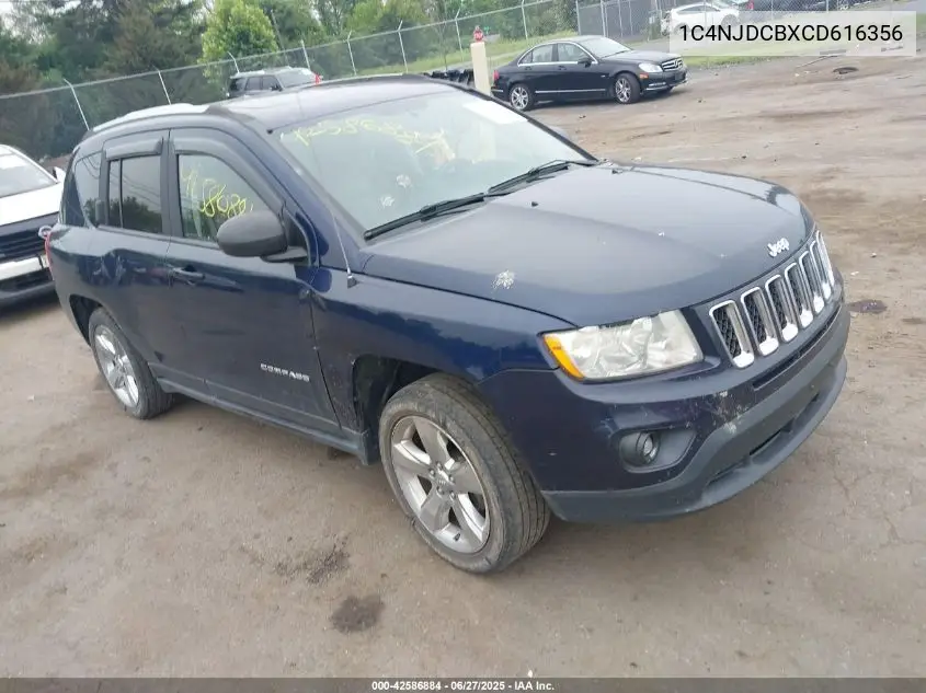 2012 Jeep Compass Limited VIN: 1C4NJDCBXCD616356 Lot: 42586884