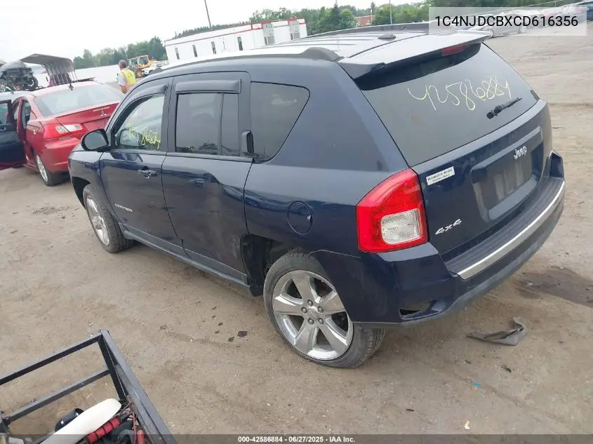 2012 Jeep Compass Limited VIN: 1C4NJDCBXCD616356 Lot: 42586884
