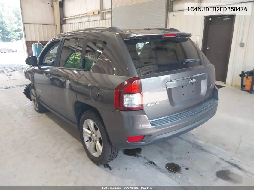2014 Jeep Compass Latitude VIN: 1C4NJDEB2ED858476 Lot: 42596438