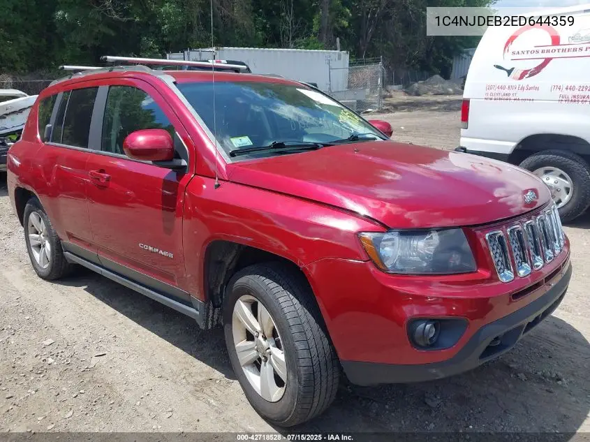 2014 Jeep Compass Latitude VIN: 1C4NJDEB2ED644359 Lot: 42718528