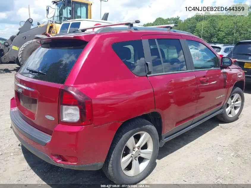2014 Jeep Compass Latitude VIN: 1C4NJDEB2ED644359 Lot: 42718528