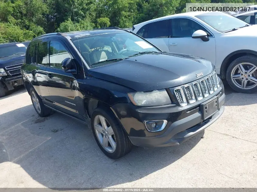 2014 Jeep Compass High Altitude VIN: 1C4NJCEA3ED821387 Lot: 42749402