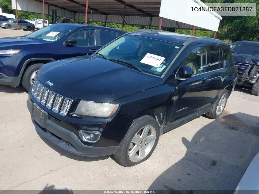 2014 Jeep Compass High Altitude VIN: 1C4NJCEA3ED821387 Lot: 42749402