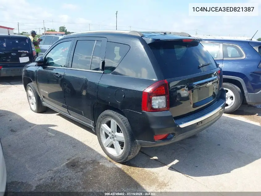 2014 Jeep Compass High Altitude VIN: 1C4NJCEA3ED821387 Lot: 42749402