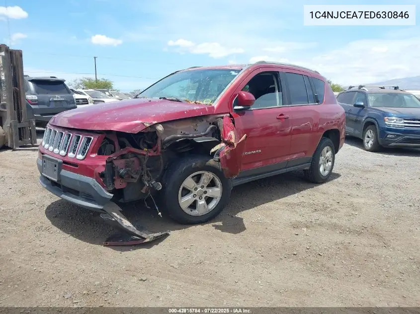 2014 Jeep Compass Latitude VIN: 1C4NJCEA7ED630846 Lot: 42815784
