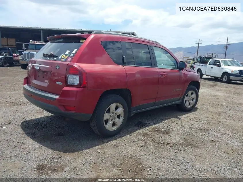 2014 Jeep Compass Latitude VIN: 1C4NJCEA7ED630846 Lot: 42815784