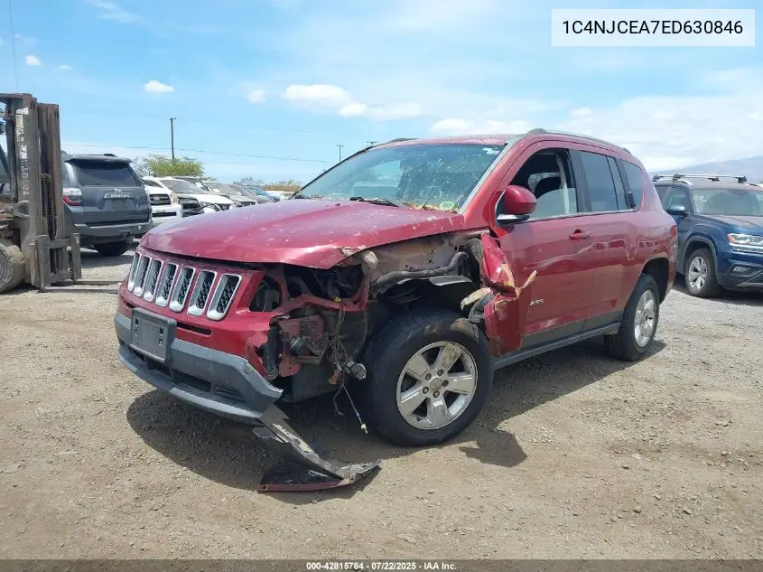 2014 Jeep Compass Latitude VIN: 1C4NJCEA7ED630846 Lot: 42815784