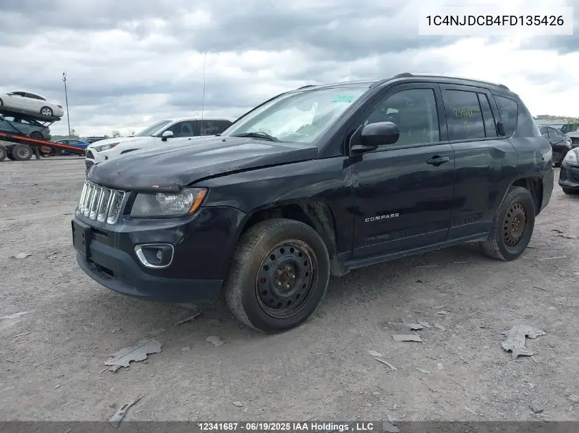 2015 Jeep Compass Limited VIN: 1C4NJDCB4FD135426 Lot: 12341687