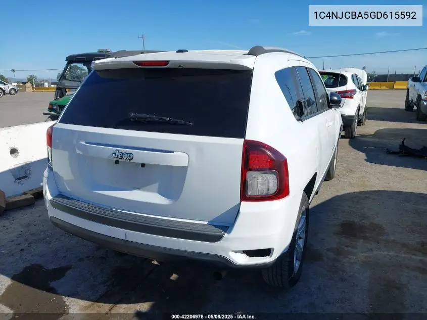 2016 Jeep Compass Sport VIN: 1C4NJCBA5GD615592 Lot: 42206978