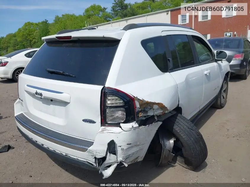 2016 Jeep Compass High Altitude Edition VIN: 1C4NJDEB6GD791805 Lot: 42214554