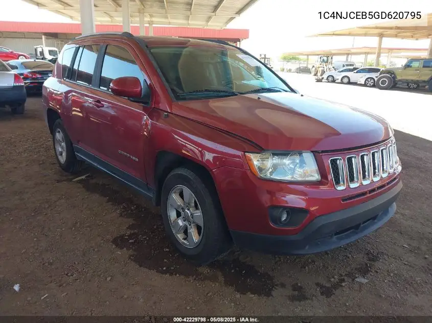 2016 Jeep Compass Latitude VIN: 1C4NJCEB5GD620795 Lot: 42229798