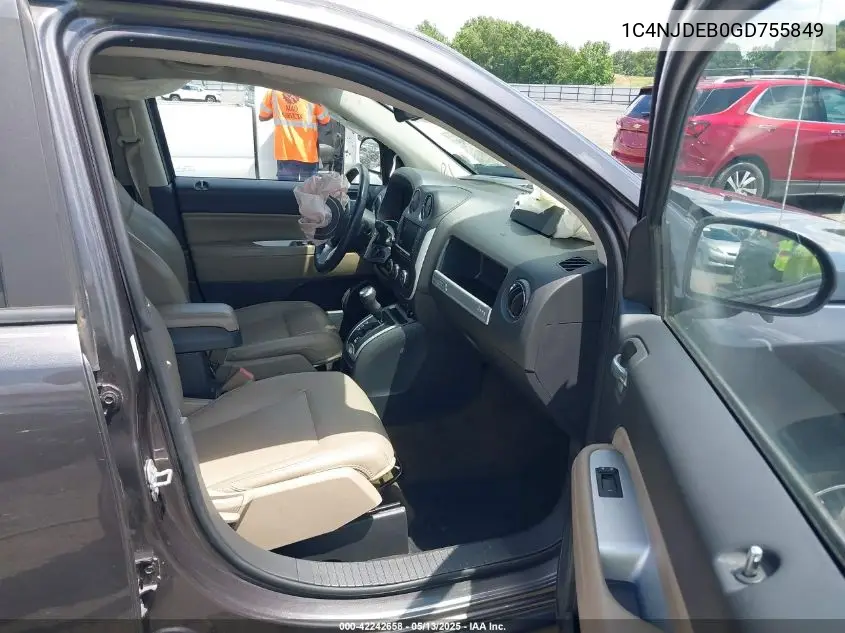 2016 Jeep Compass High Altitude Edition VIN: 1C4NJDEB0GD755849 Lot: 42242658