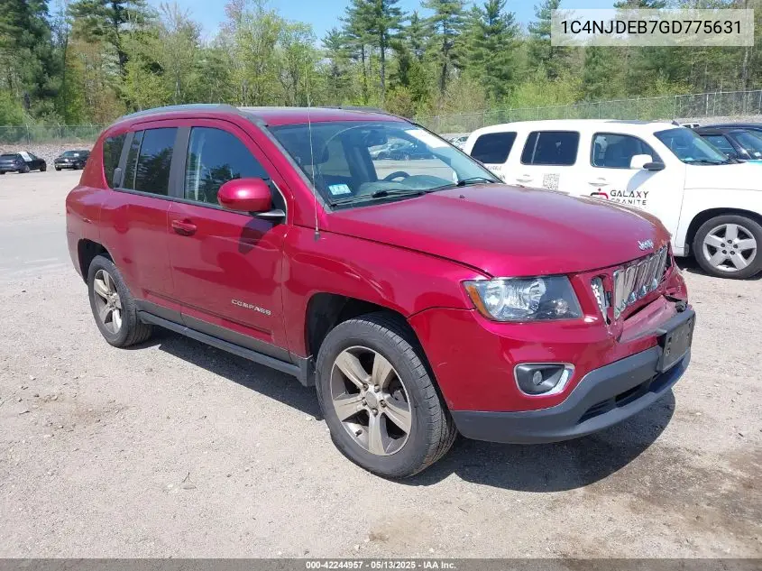 2016 Jeep Compass High Altitude Edition VIN: 1C4NJDEB7GD775631 Lot: 42244957