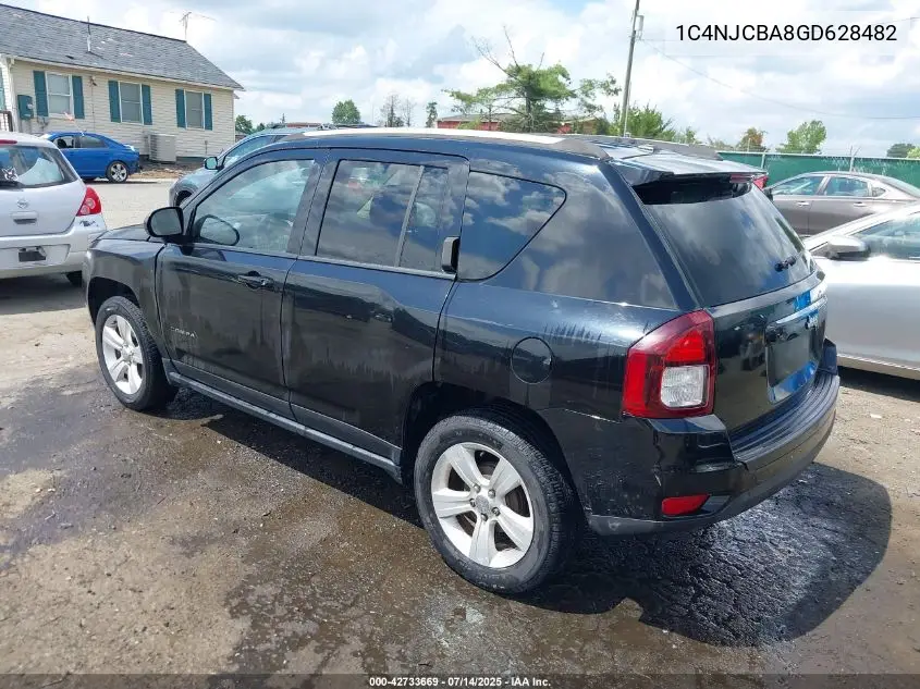 2016 Jeep Compass Sport VIN: 1C4NJCBA8GD628482 Lot: 42733669
