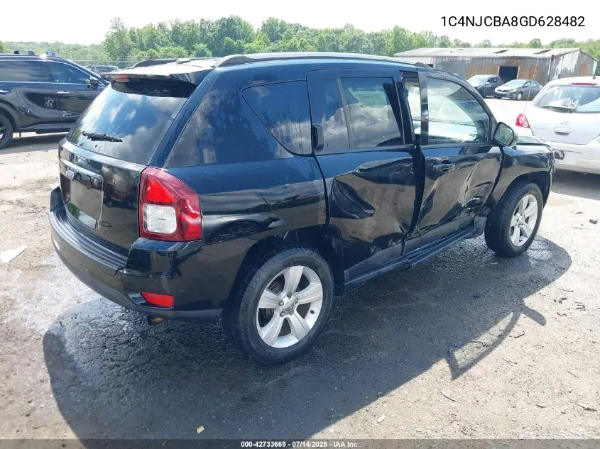 2016 Jeep Compass Sport VIN: 1C4NJCBA8GD628482 Lot: 42733669