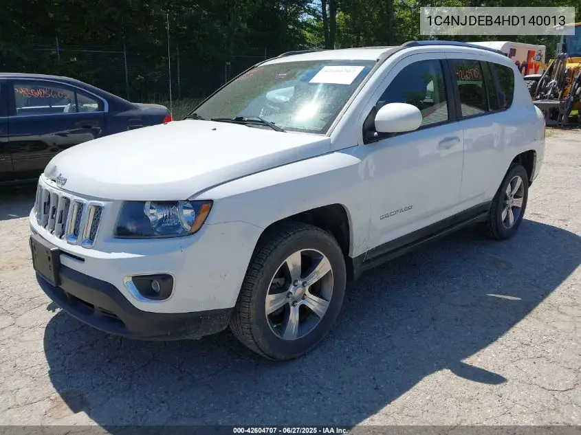 2017 Jeep Compass High Altitude 4X4 VIN: 1C4NJDEB4HD140013 Lot: 42604707