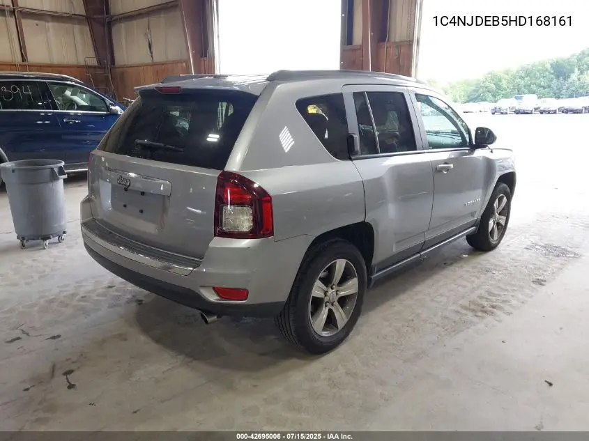 2017 Jeep Compass Latitude VIN: 1C4NJDEB5HD168161 Lot: 42695006