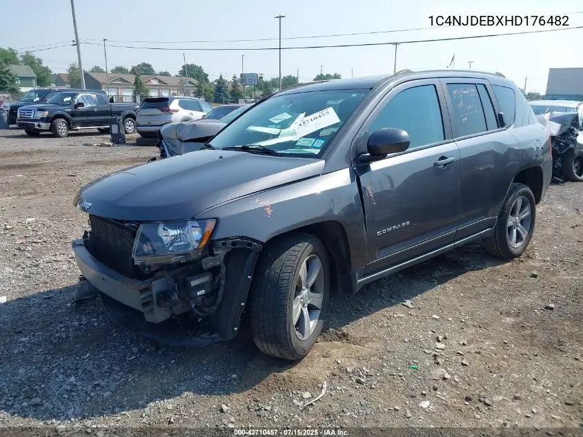 2017 Jeep Compass High Altitude 4X4 VIN: 1C4NJDEBXHD176482 Lot: 42710457