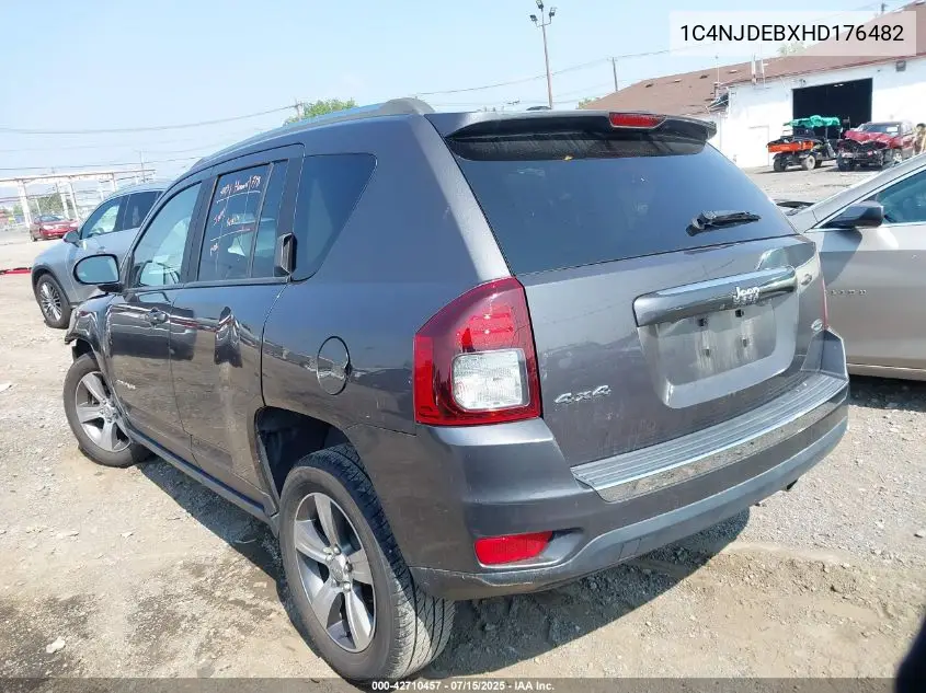 2017 Jeep Compass High Altitude 4X4 VIN: 1C4NJDEBXHD176482 Lot: 42710457