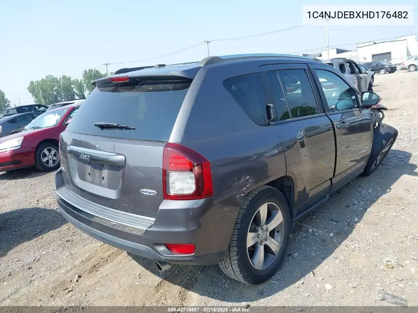2017 Jeep Compass High Altitude 4X4 VIN: 1C4NJDEBXHD176482 Lot: 42710457